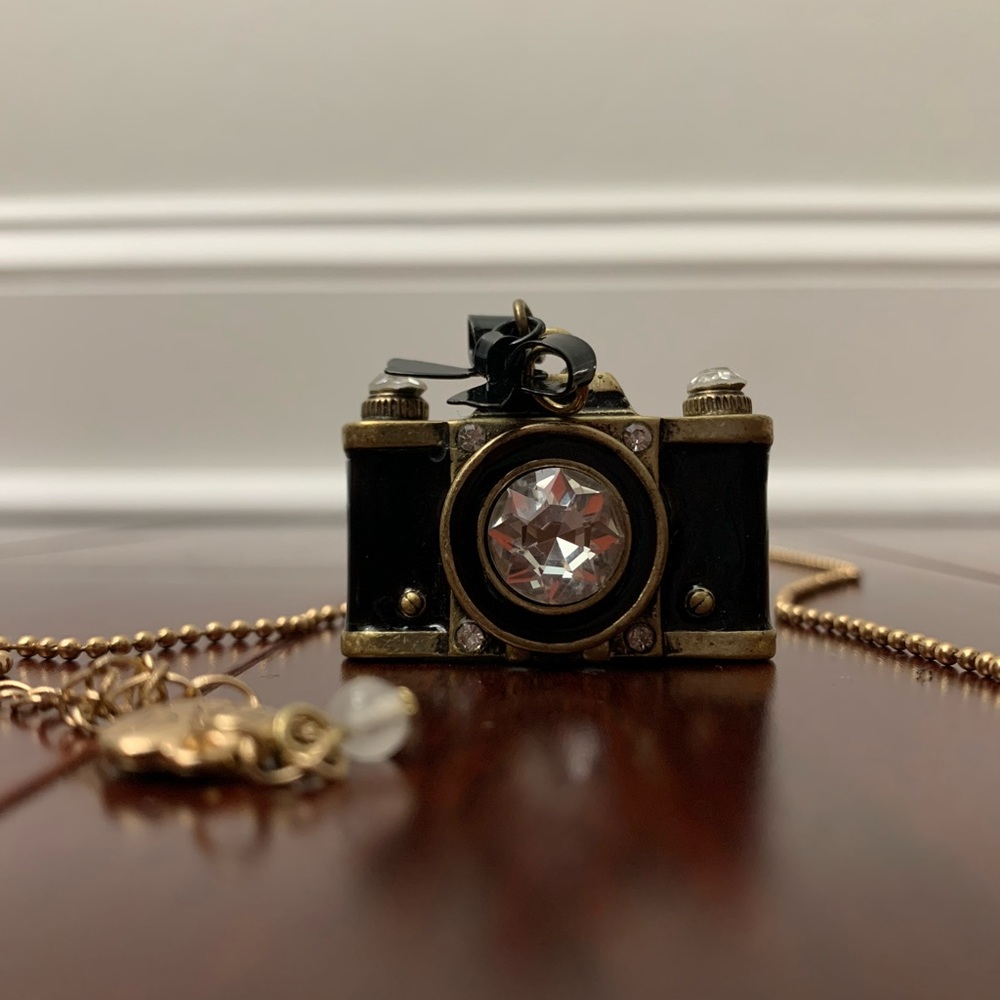 Betsey Johnson Camera Pendant Necklace